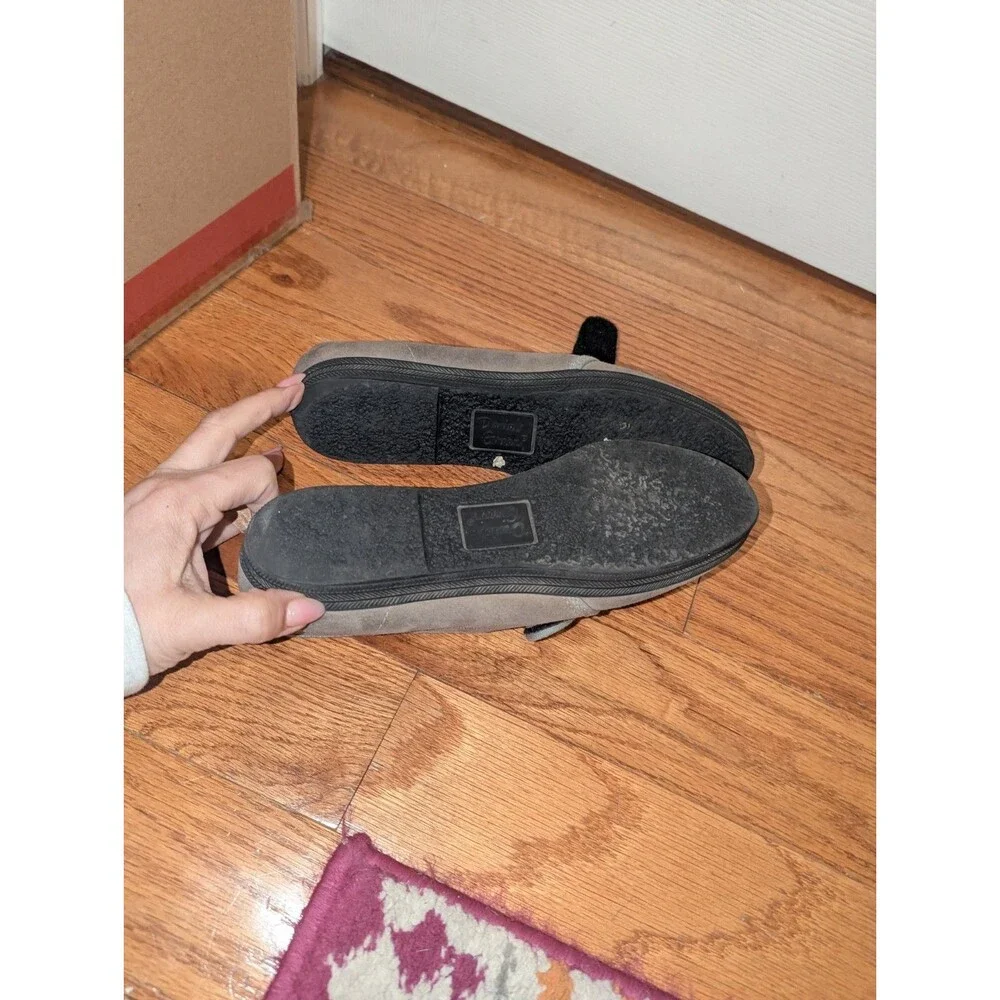 Minimalist Normcore Gray Suede Comfort Flats Mary Jane‎ Daniel Green 7.5 USA
